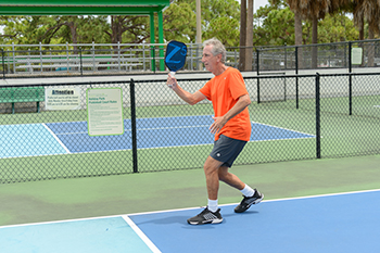 Ken playing pickle ball